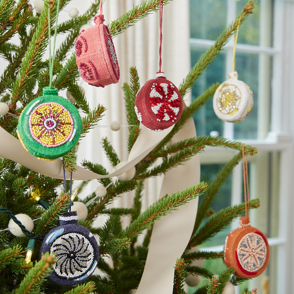 Vintage Bauble Beaded Ornaments