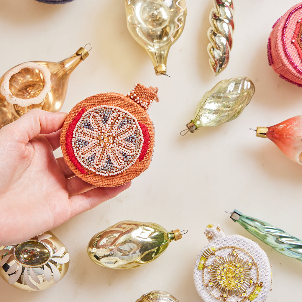 Vintage Bauble Beaded Ornaments