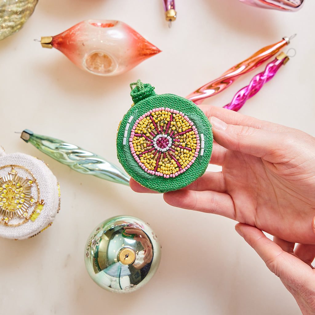 Vintage Bauble Beaded Ornaments