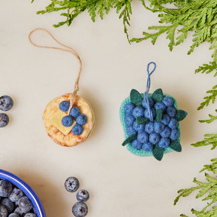 Blueberry Breakfast Ornaments