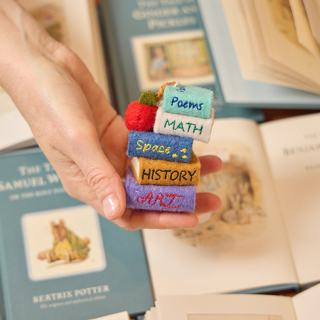 Stack of Books Ornament