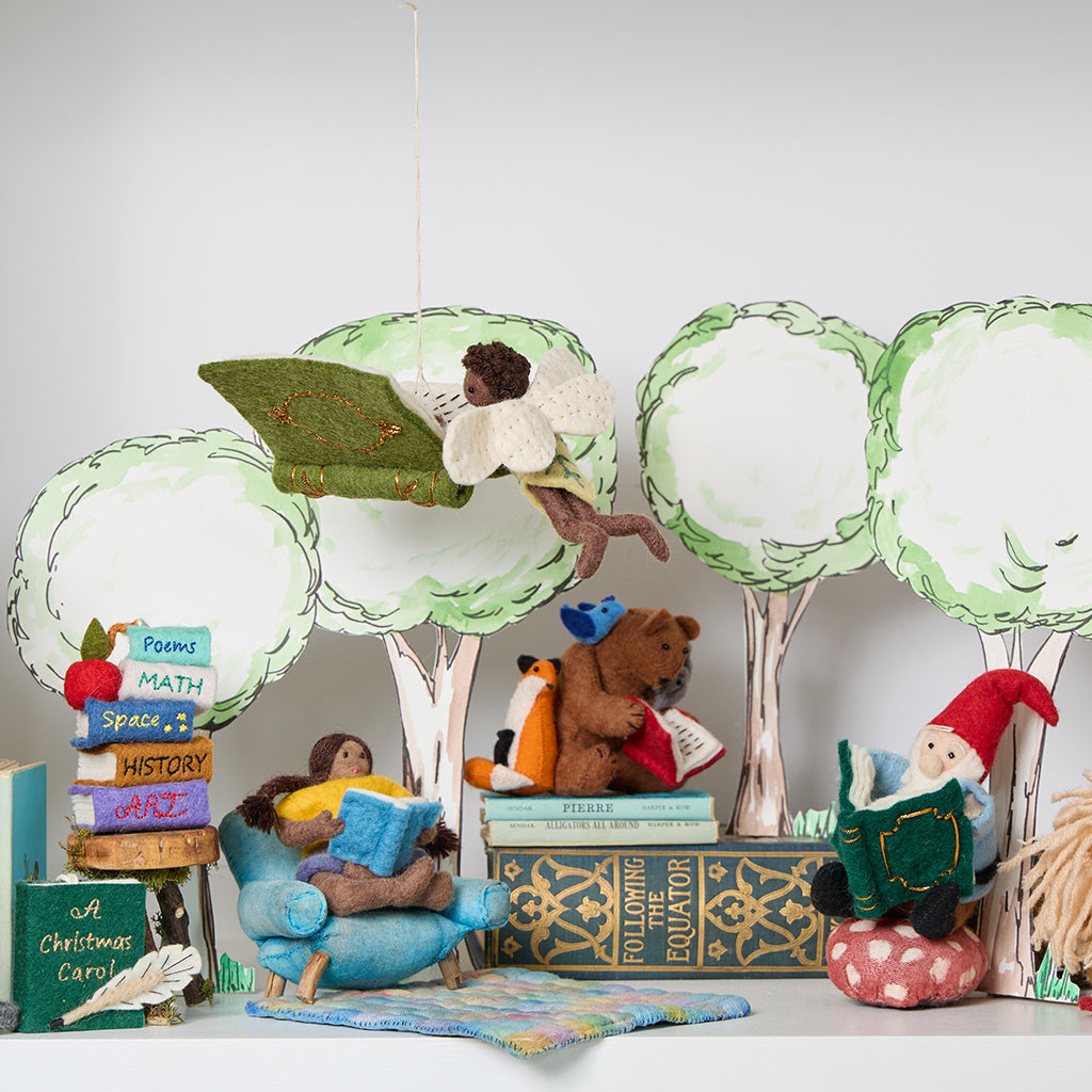 Reading Fairy Ornament