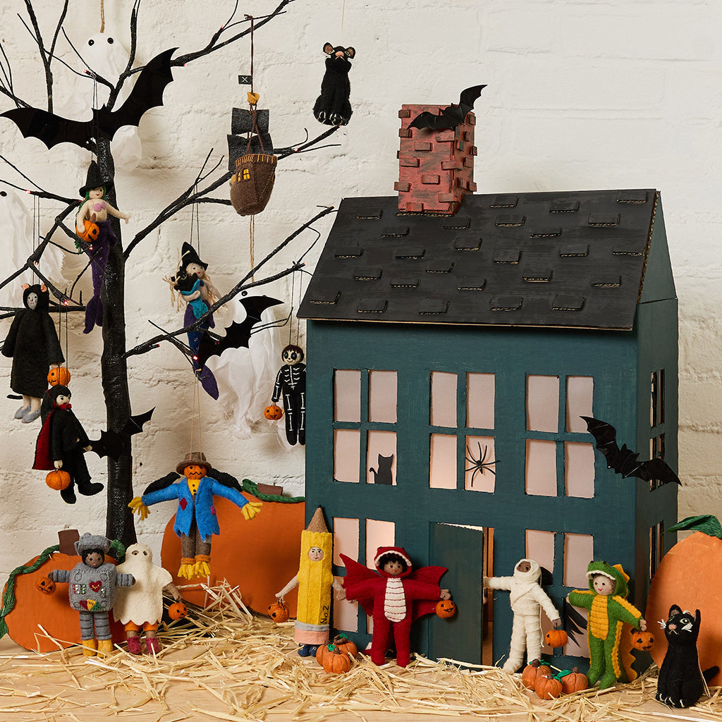 Ghost Trick-or-Treater Ornament