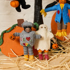 Ghost Trick-or-Treater Ornament