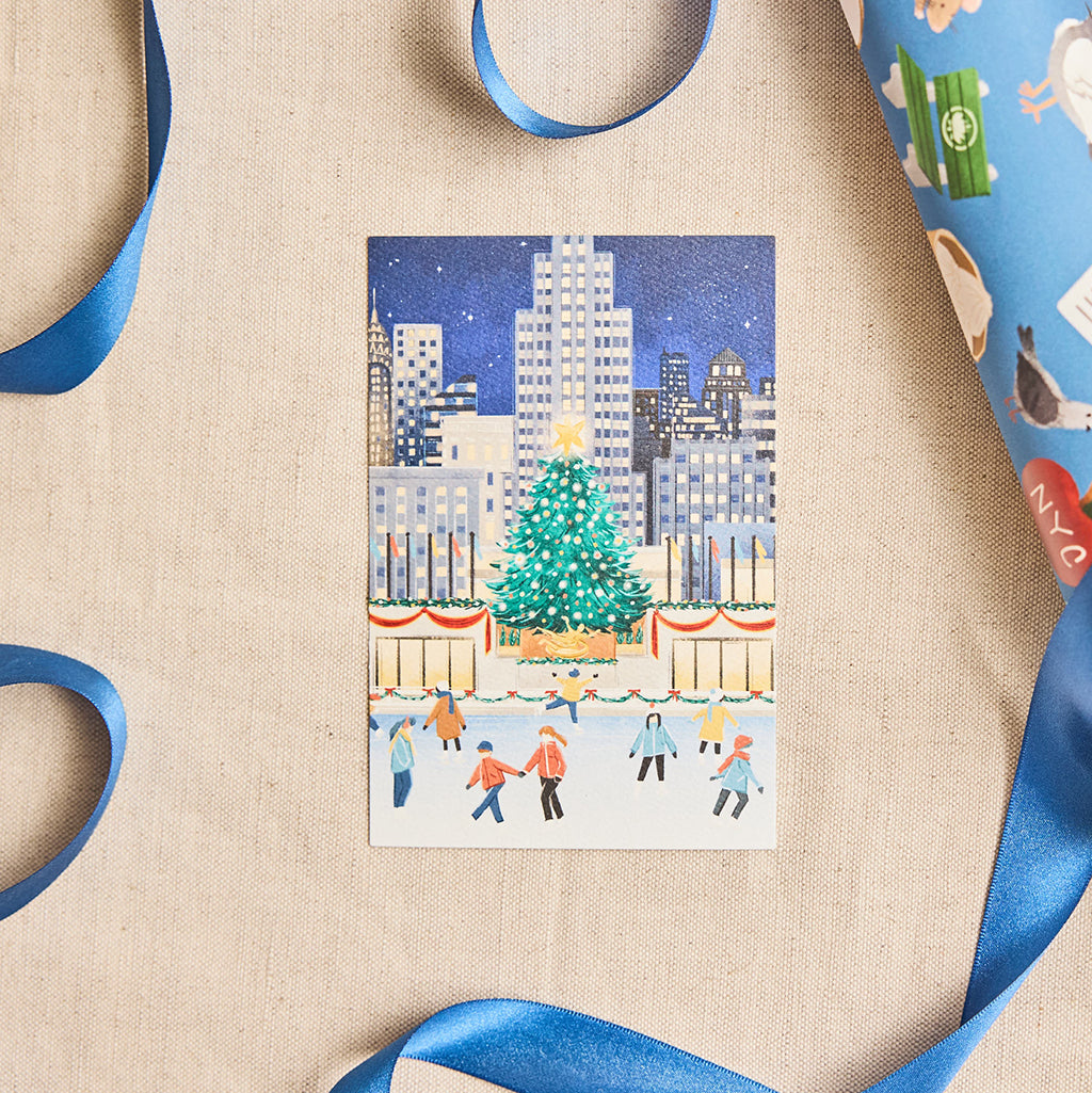 Rockefeller Center Postcard Night