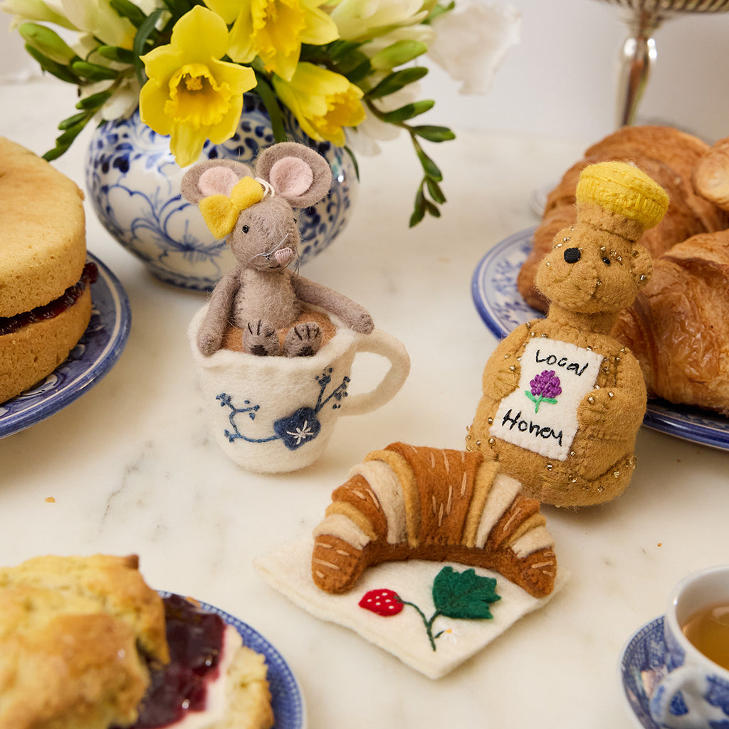 Mouse in Teacup Ornament