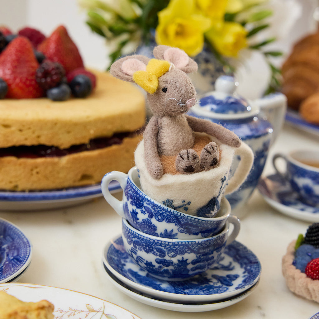 Mouse in Teacup Ornament