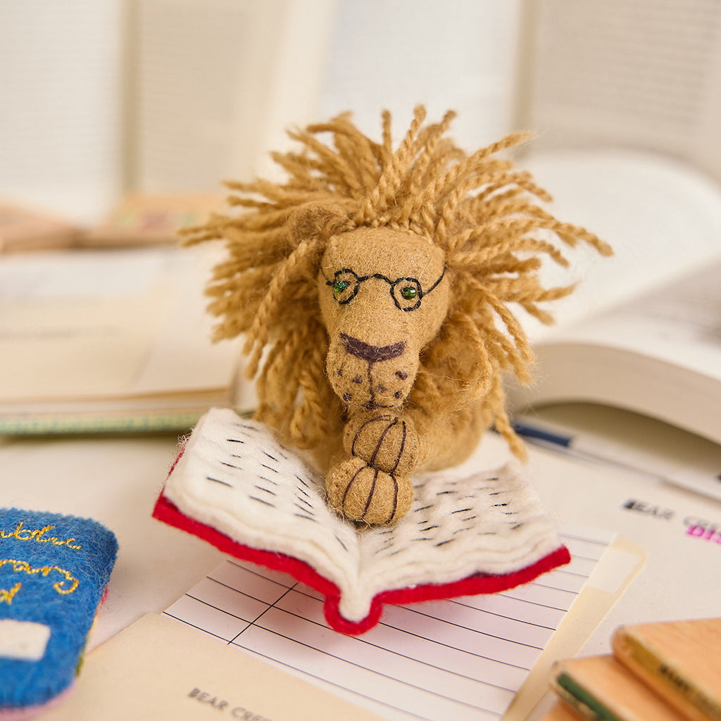 Reading Lion Ornament