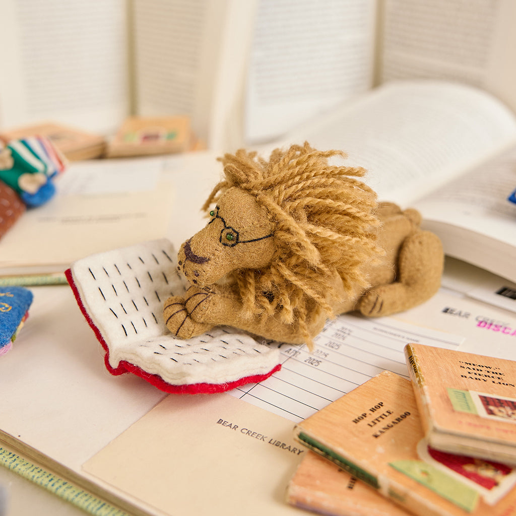 Reading Lion Ornament