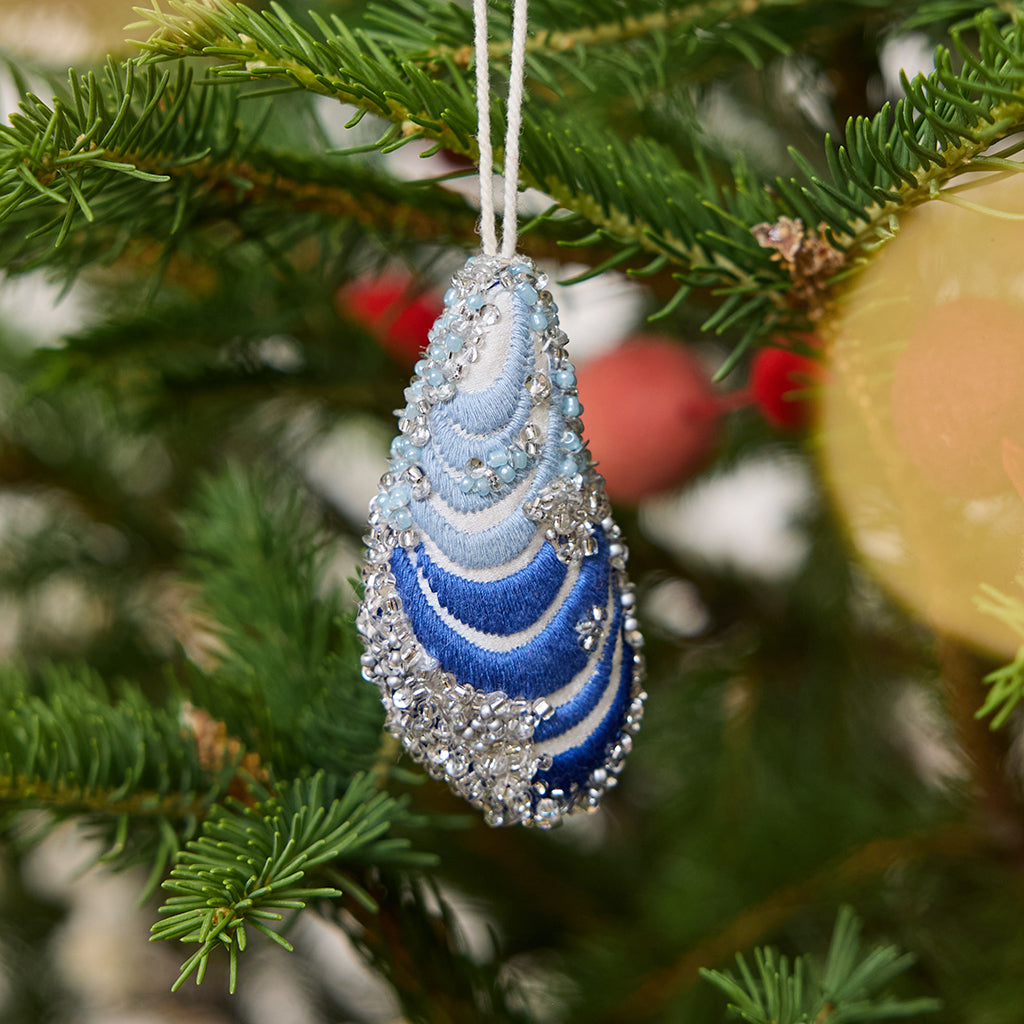 Mussel Shell Beaded Ornament