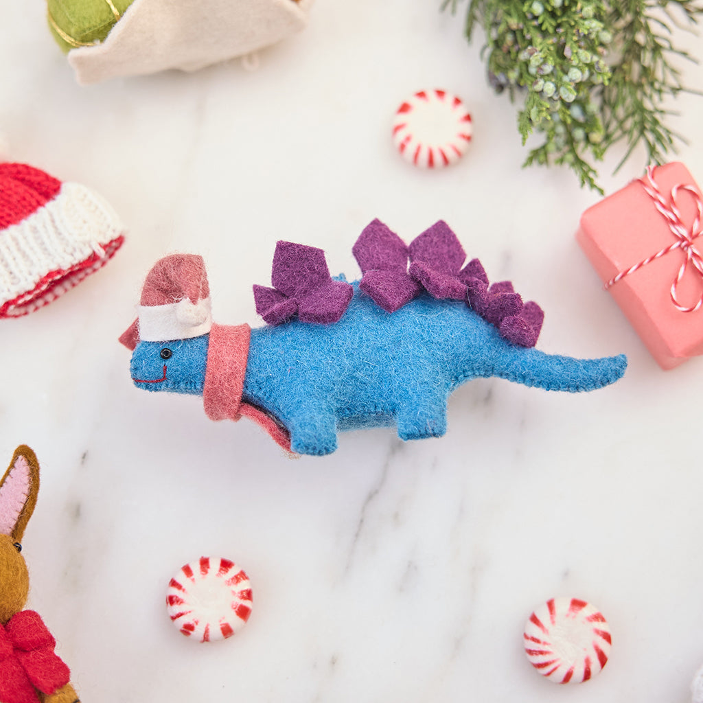 Christmas Ready Santa Stegosaurus