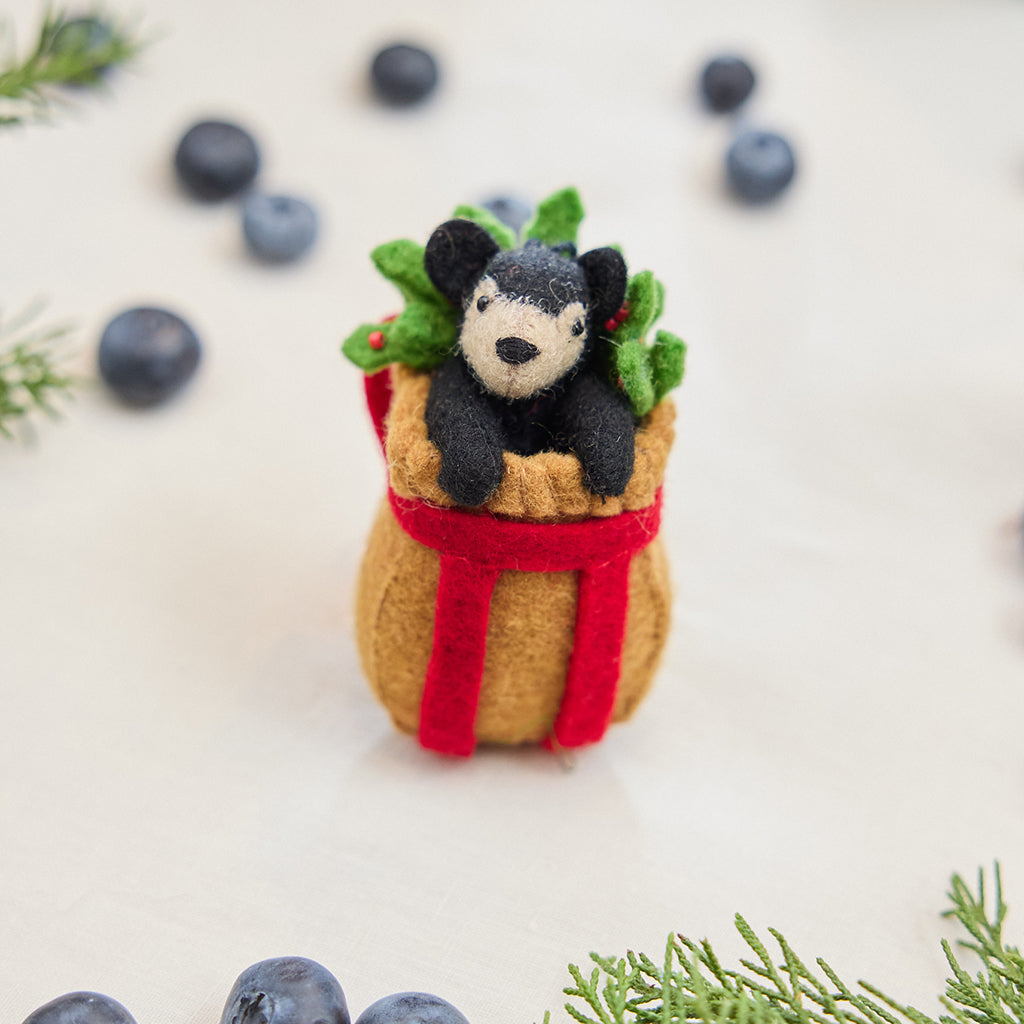 Black Bear Cub Basket