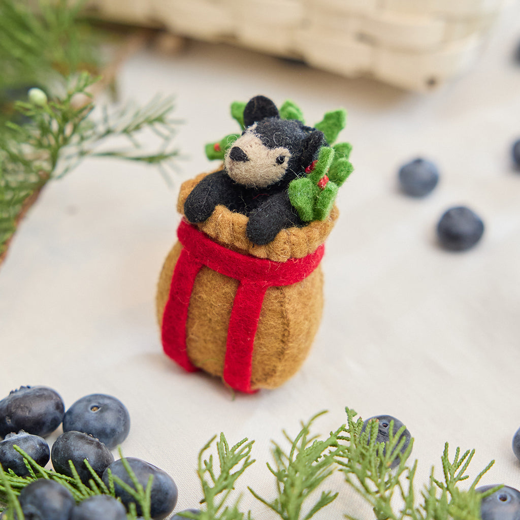 Black Bear Cub Basket