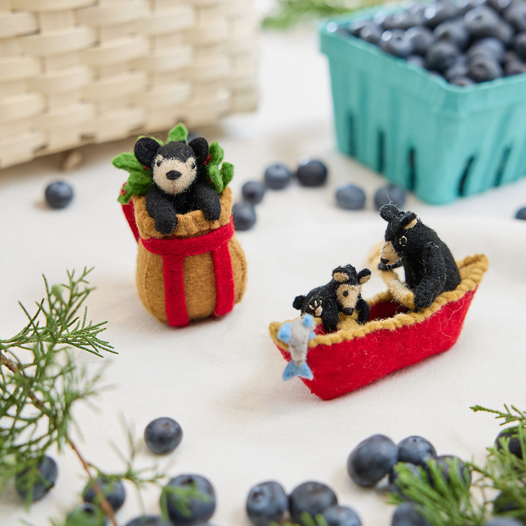 Black Bear Cub Basket