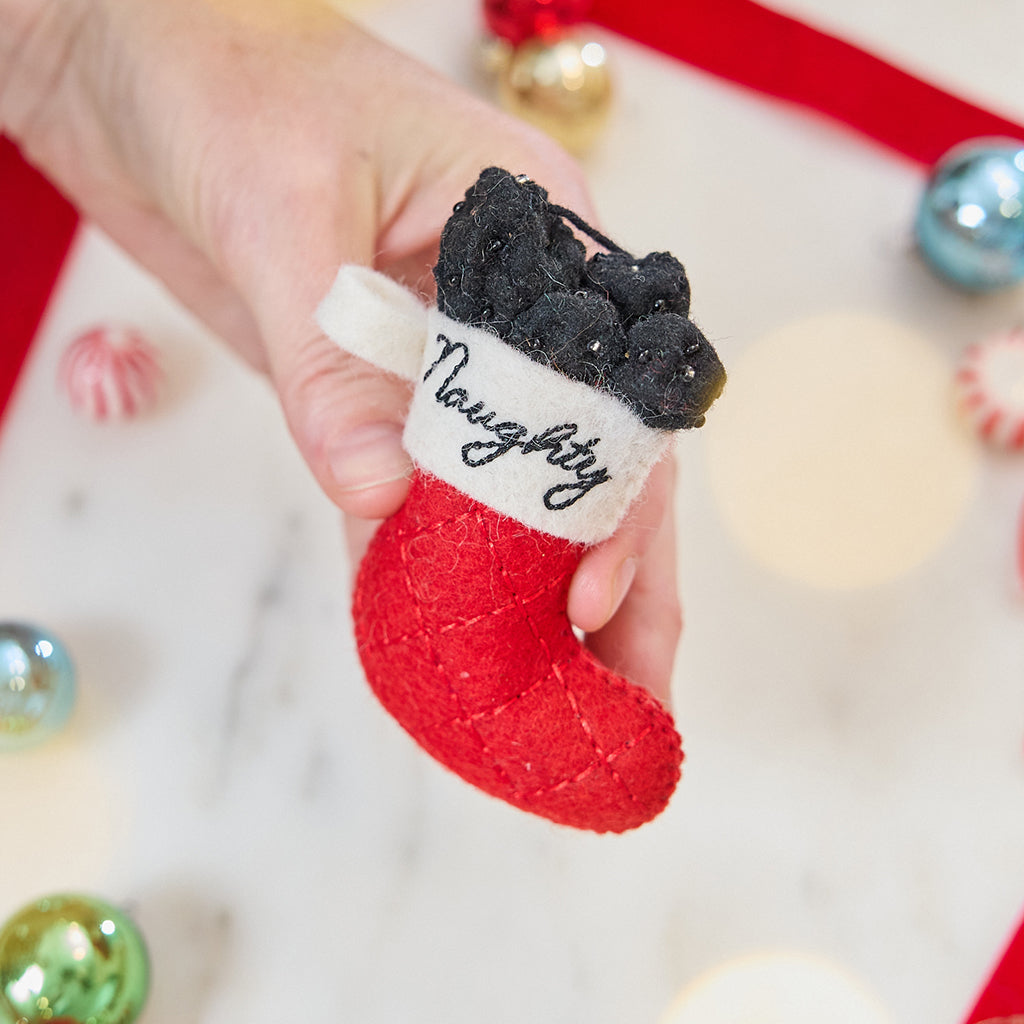 Naughty Stocking with Coal