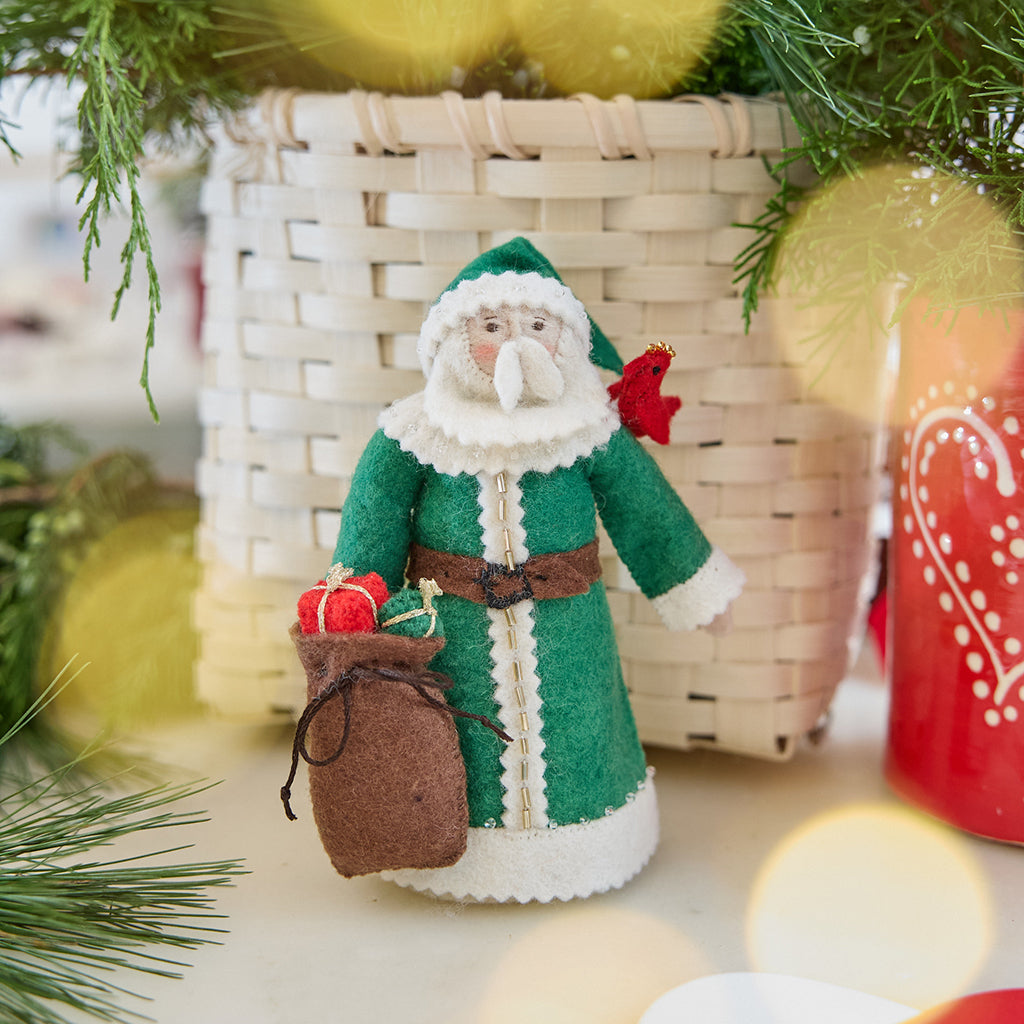Emerald Santa Tree Topper