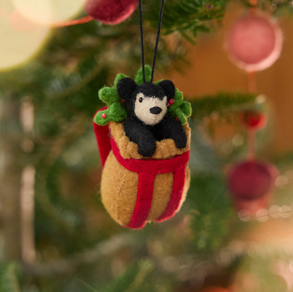 Black Bear Cub Basket
