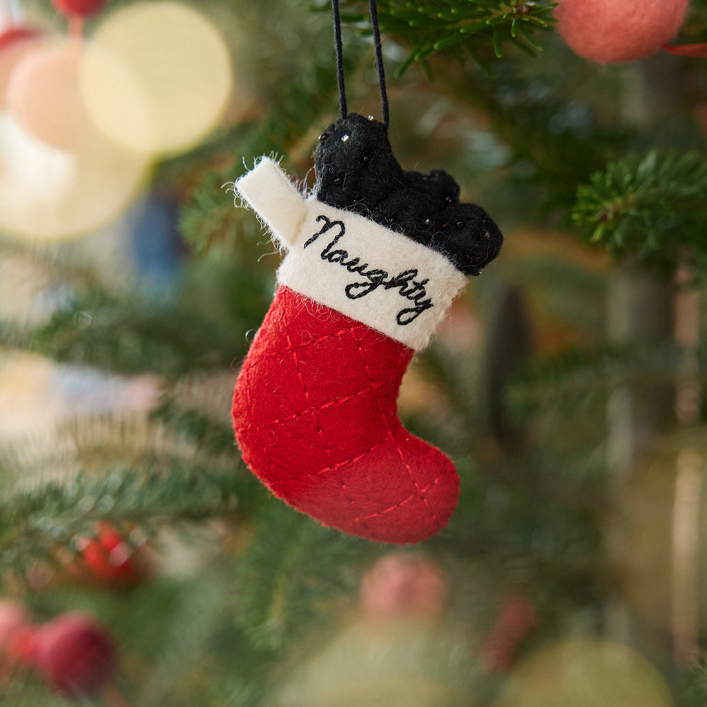 Naughty Stocking with Coal