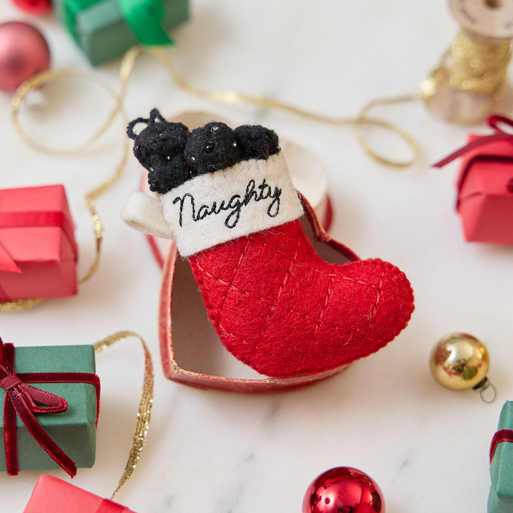 Naughty Stocking with Coal