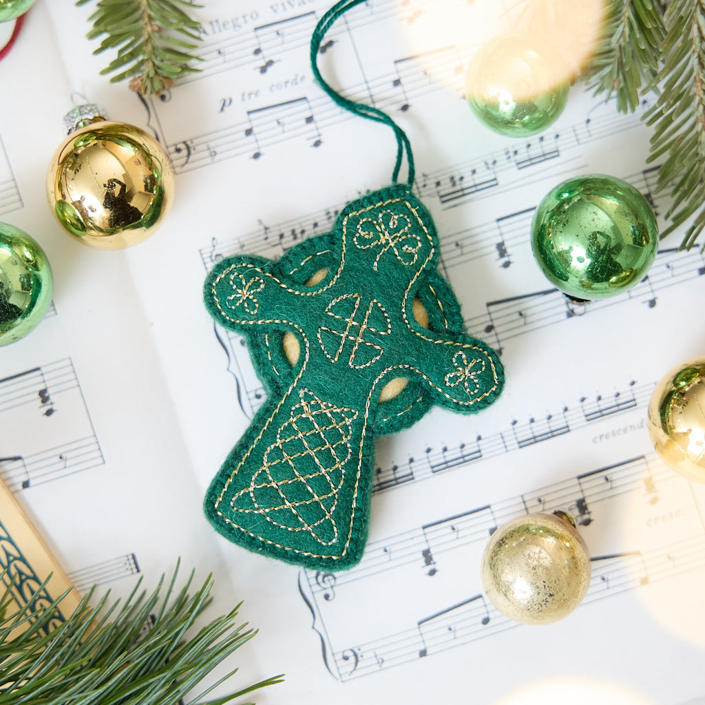 Celtic Knot Cross Ornament