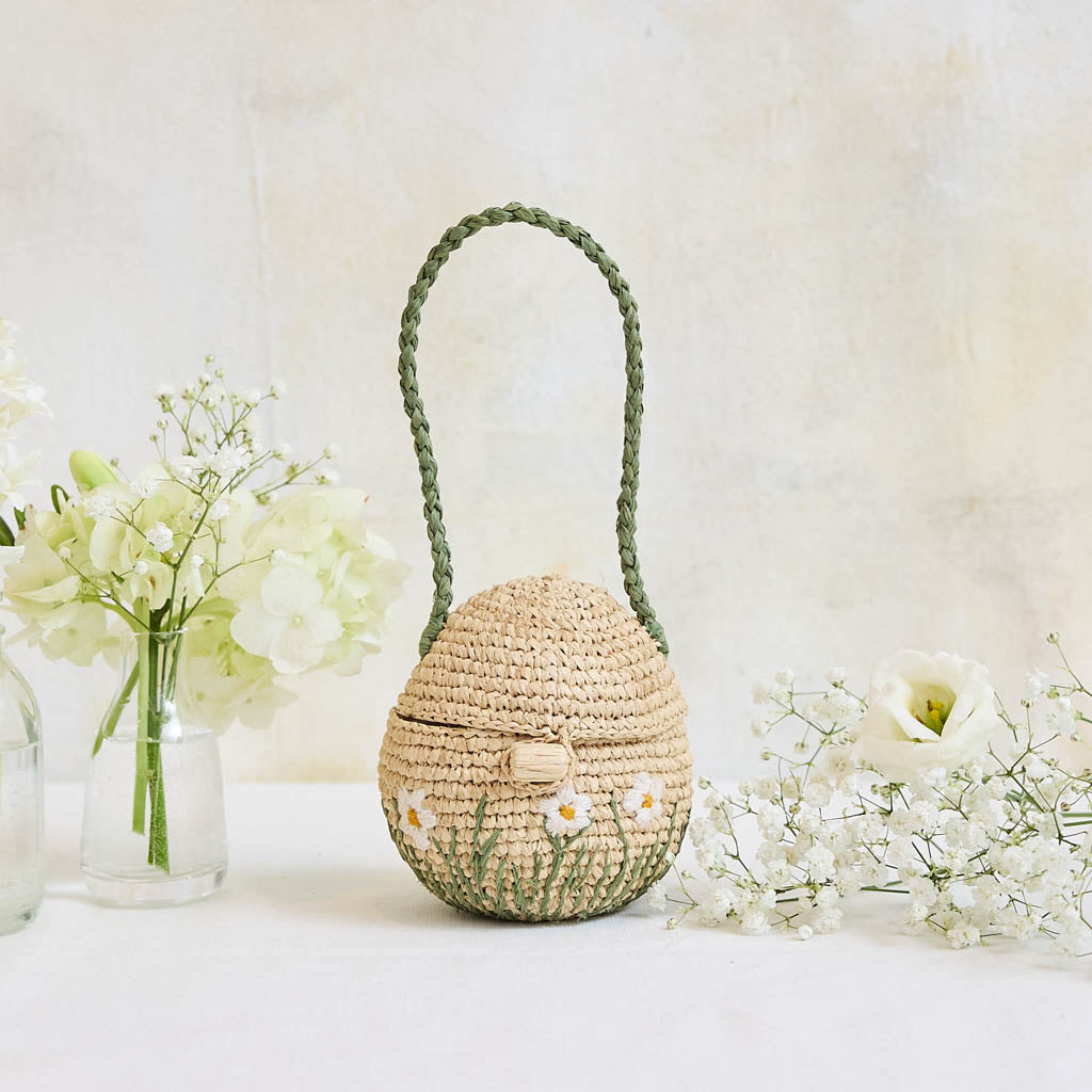 Flower Field Egg Basket