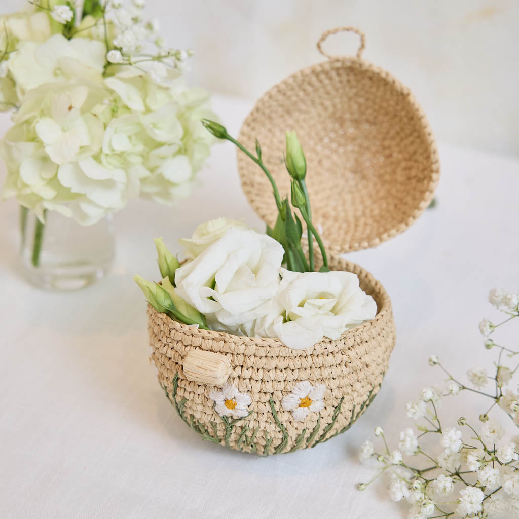 Flower Field Egg Basket