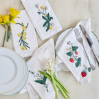 Spring Floral Cotton Napkins