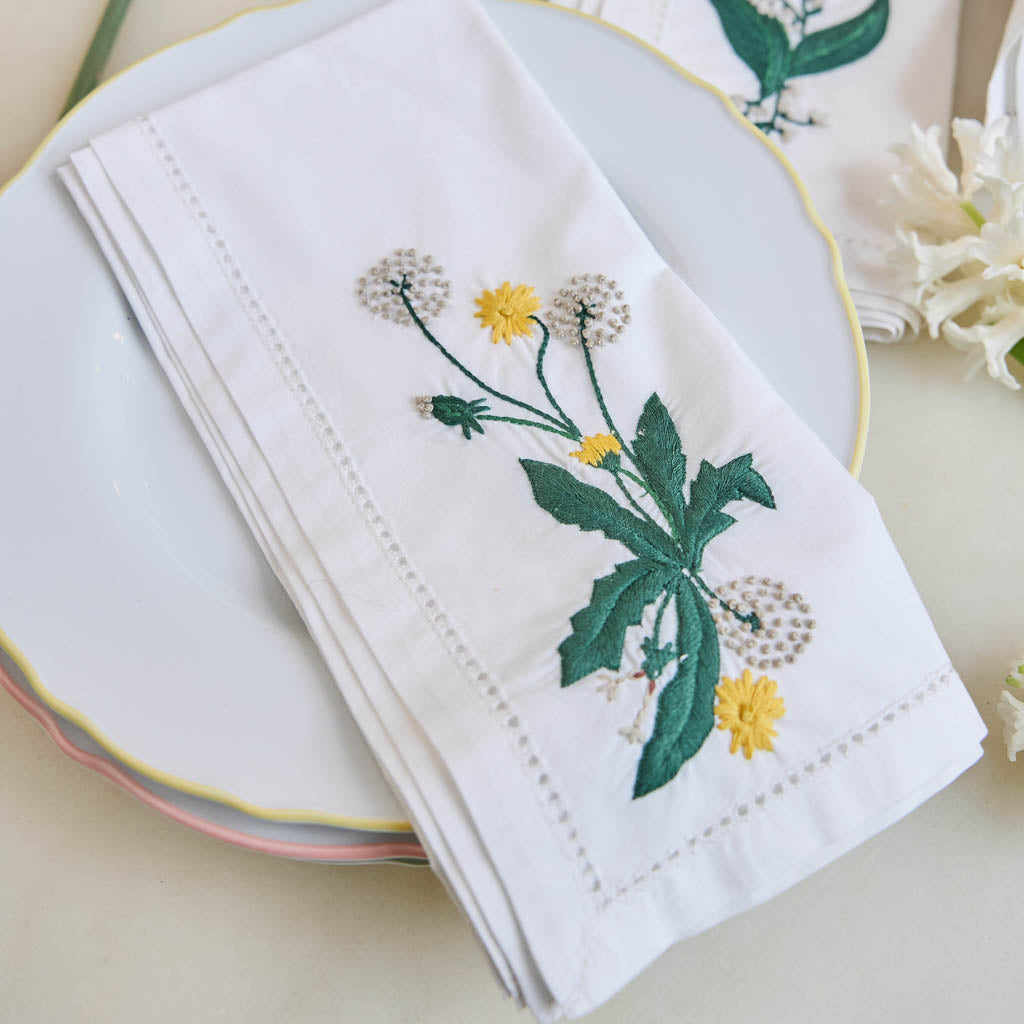 Spring Floral Cotton Napkins