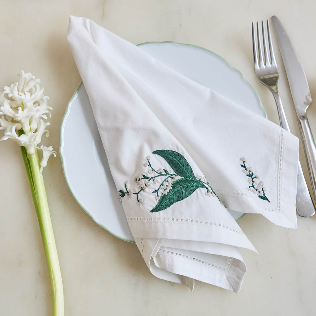 Spring Floral Cotton Napkins
