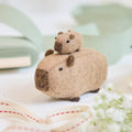 Capybara with Baby Ornament