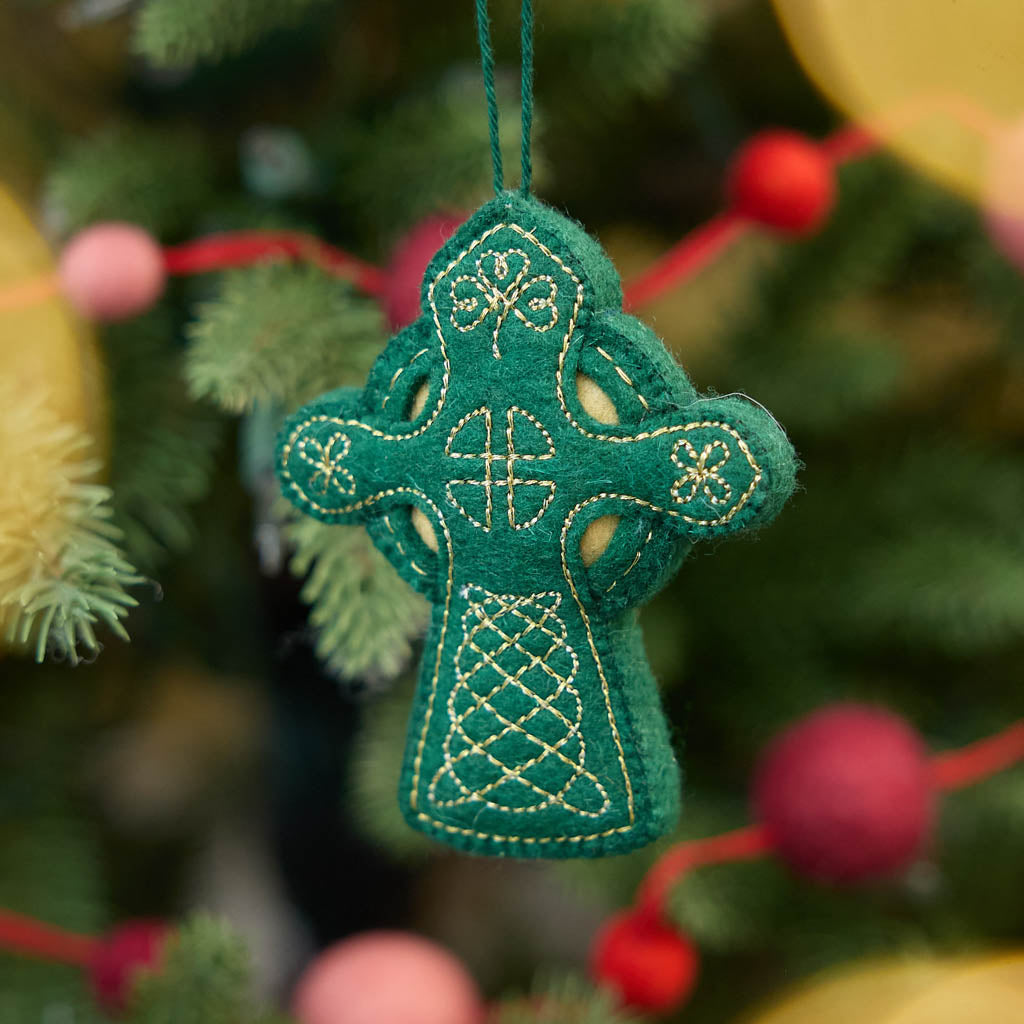 Celtic Knot Cross Ornament