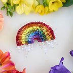 Rainbow Beaded Ornament