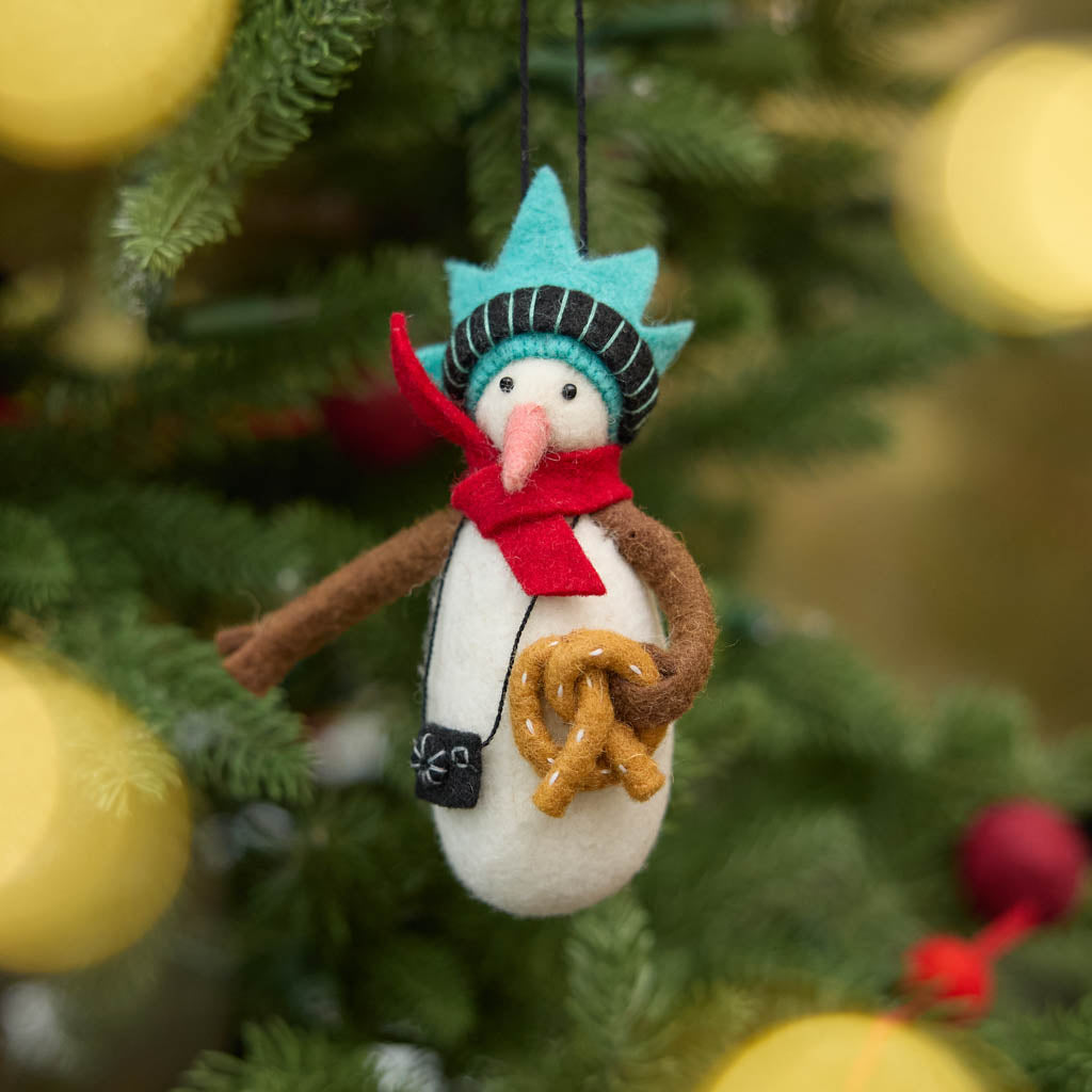NYC Snowman Ornament