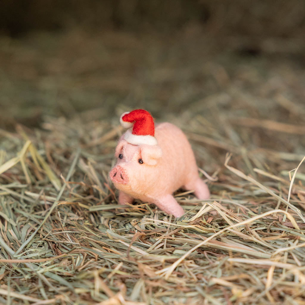 Santa Pig Ornament