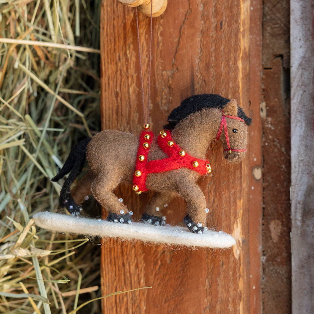 Winter Horse Ornament