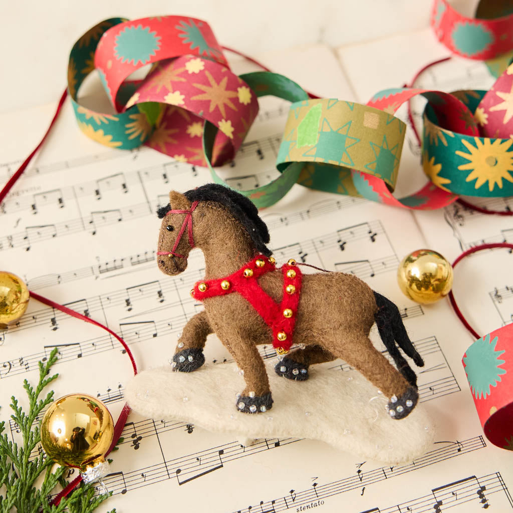 Winter Horse Ornament