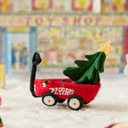 Red Wagon with Tree