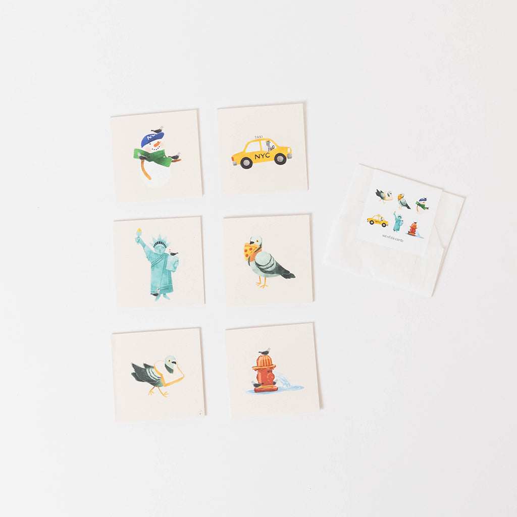 NYC Pigeons Mini Cards