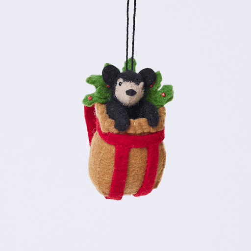 Black Bear Cub Basket