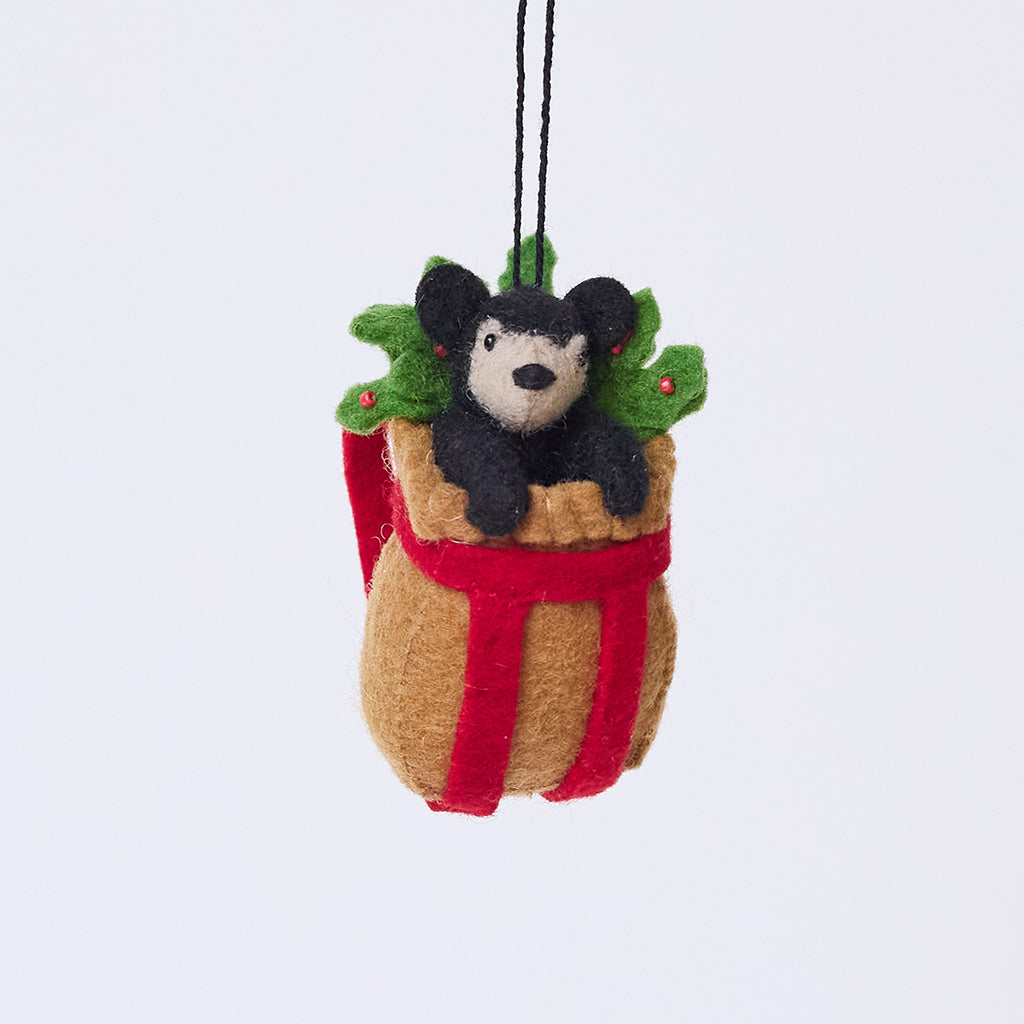 Black Bear Cub Basket
