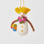 At Beach Snowman Ornament
