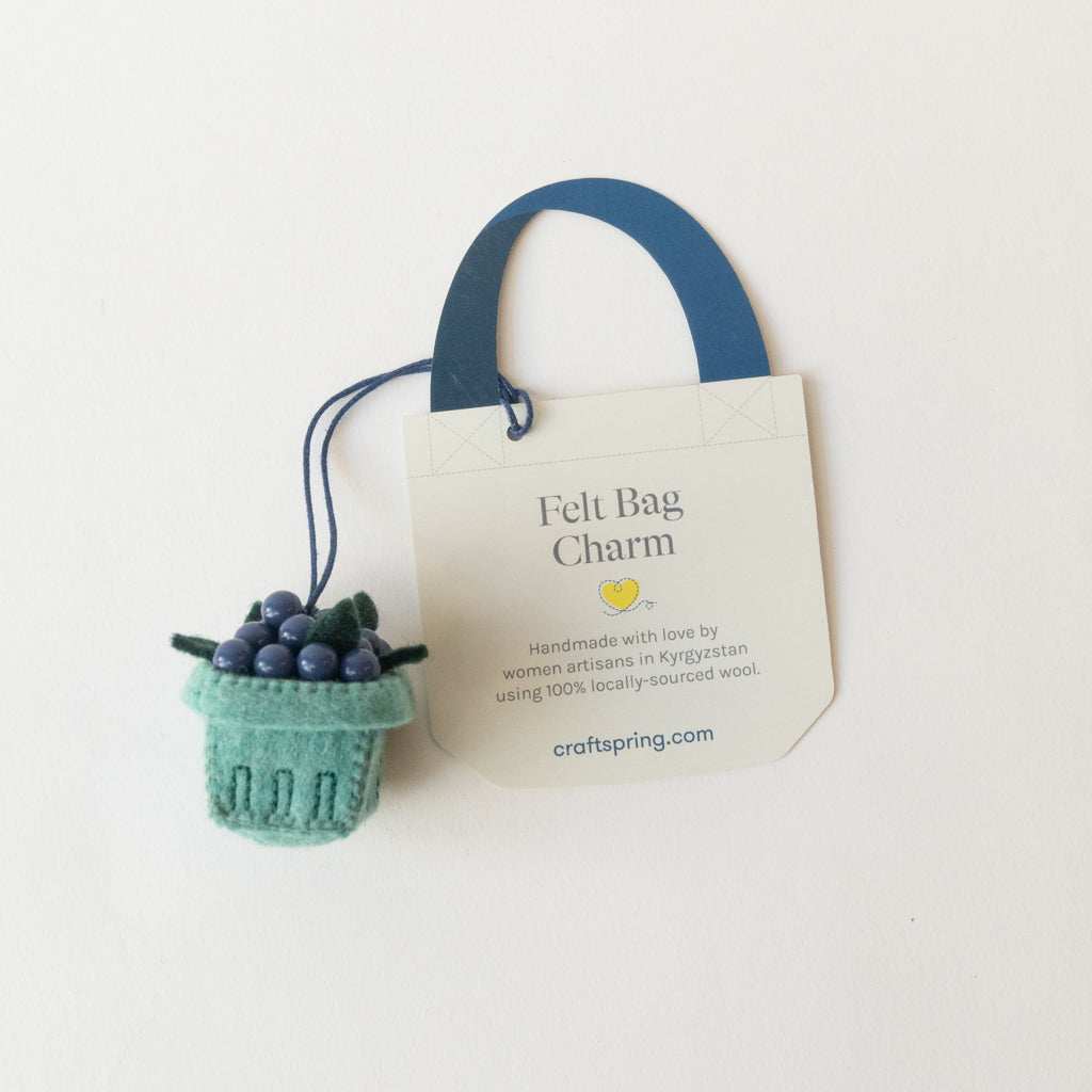 Blueberry Pint Bag Charm
