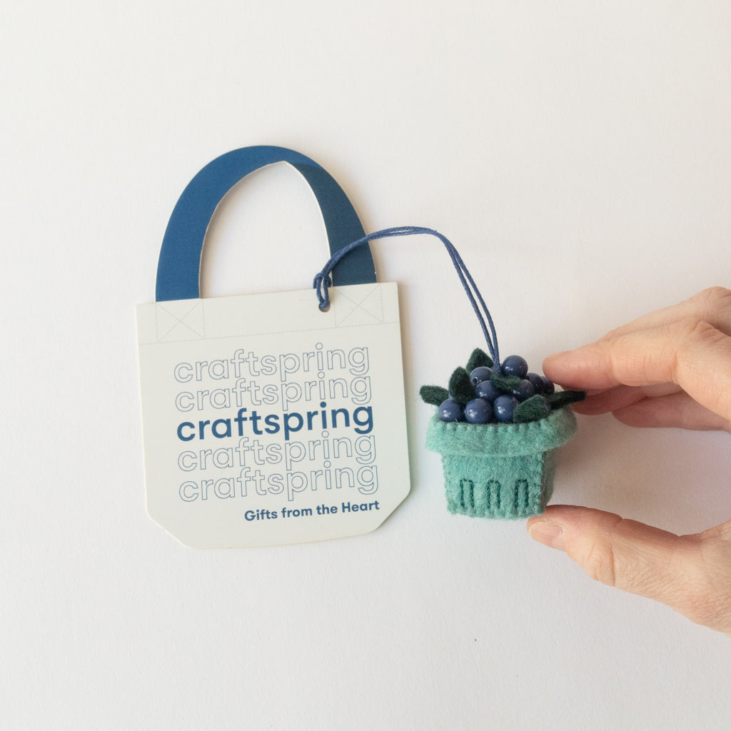 Blueberry Pint Bag Charm