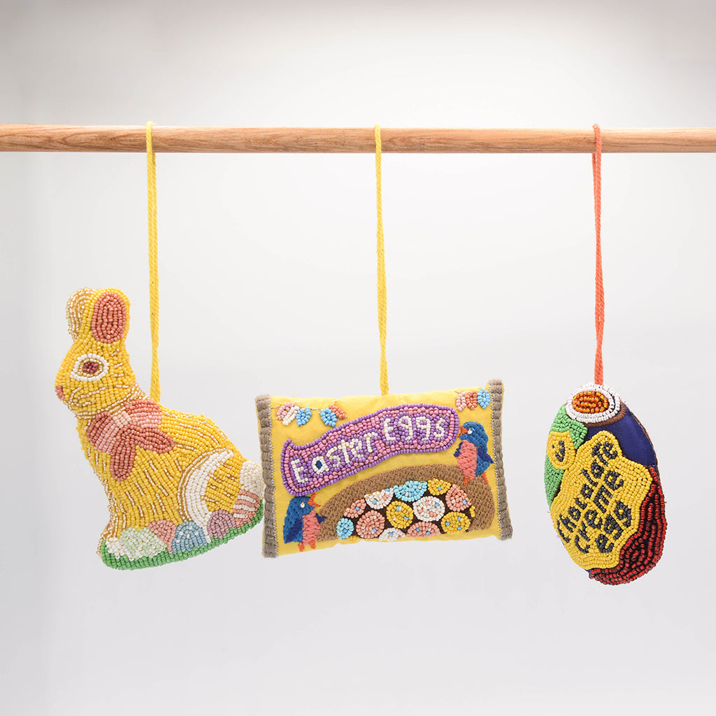 Beaded Easter Candy Ornaments