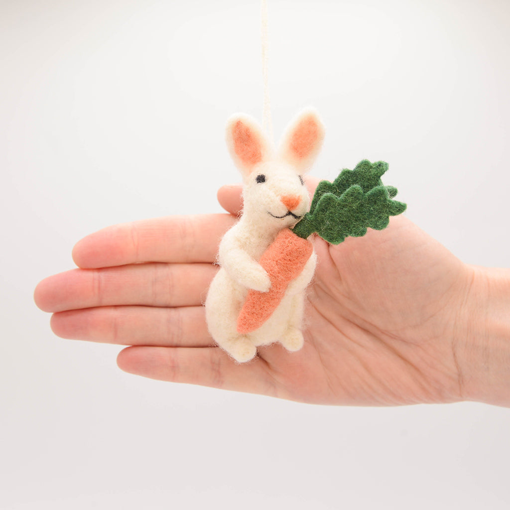 Bunny with Carrot Ornament