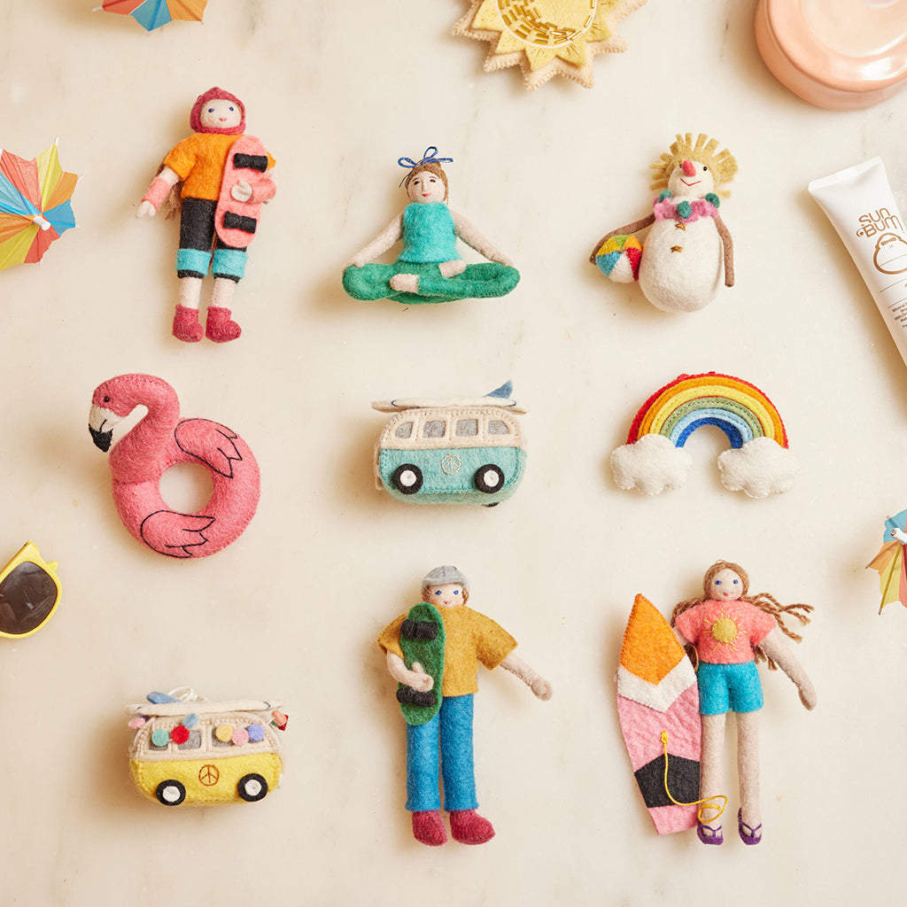 At Beach Snowman Ornament