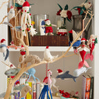 Santa Flamingo Ornament