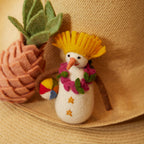 At Beach Snowman Ornament