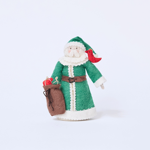 Emerald Santa Tree Topper