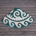 Contemporary Green White Skirt